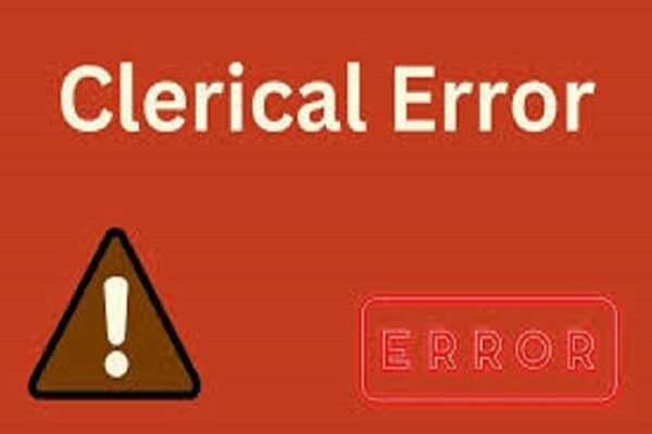 clerical error