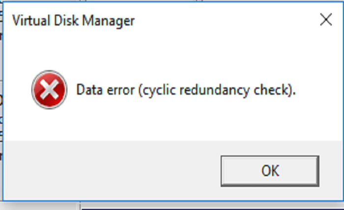 data error cyclic redundancy check